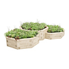 Large Octagonal Multi Level Raised Bed / 3.272 x 2.248 x 0.55m