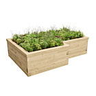 Broad L-Shaped Planter / 2.25 x 1.5 x 1.2 x 1.2 x 0.55m