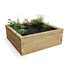 Square Raised Koi Pond Kit / 1.5 x 1.5 x 0.55m