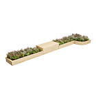 Curved Corner Border Planter with Seating