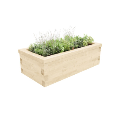 Wooden Garden Raised Bed / 1.5 x 0.75 x 0.45m