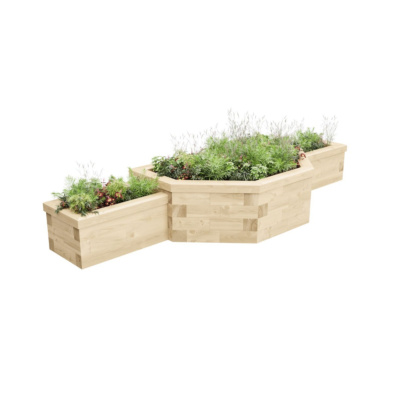 Multi Level Raised Bed / 3.024 x 0.949 x 0.45m